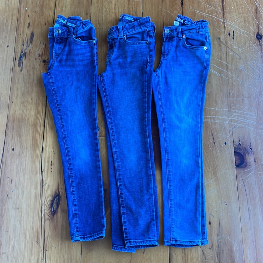 Five pairs of Girls jeans, Cat & Jack, size 10 - Picture 3 of 6
